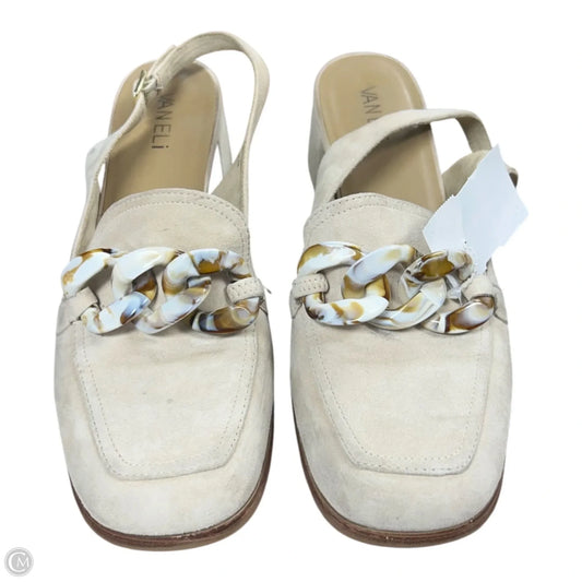 Shoes Heels Block By Vaneli In Cream, Size: 7