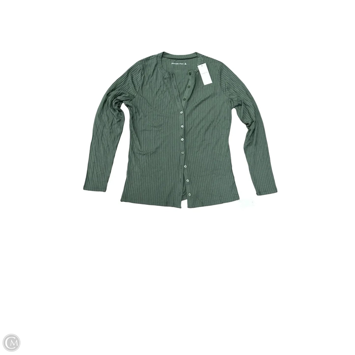 Top Long Sleeve By Abercrombie And Fitch In Green, Size: M
