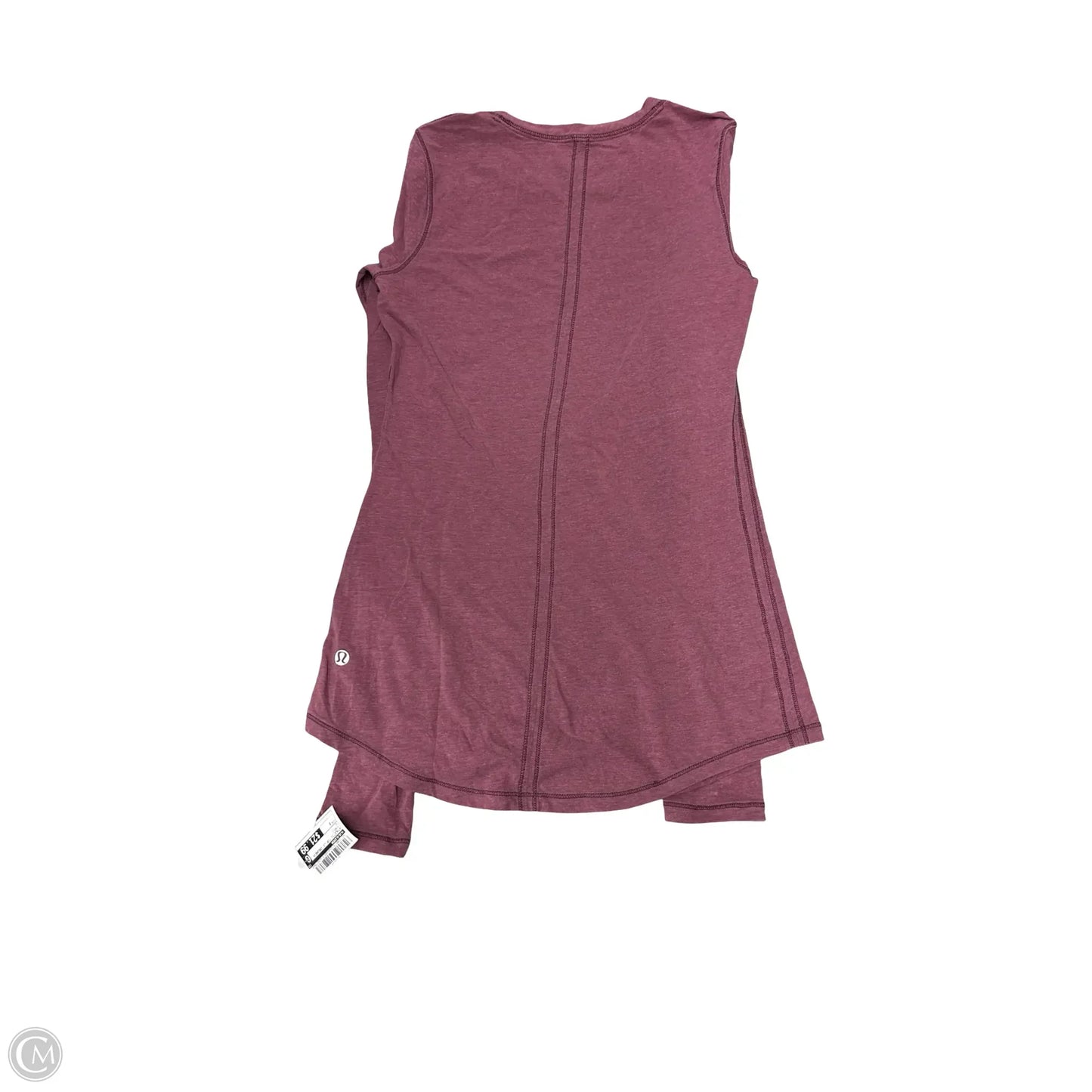 Athletic Top Long Sleeve Crewneck By Lululemon In Purple, Size: 8