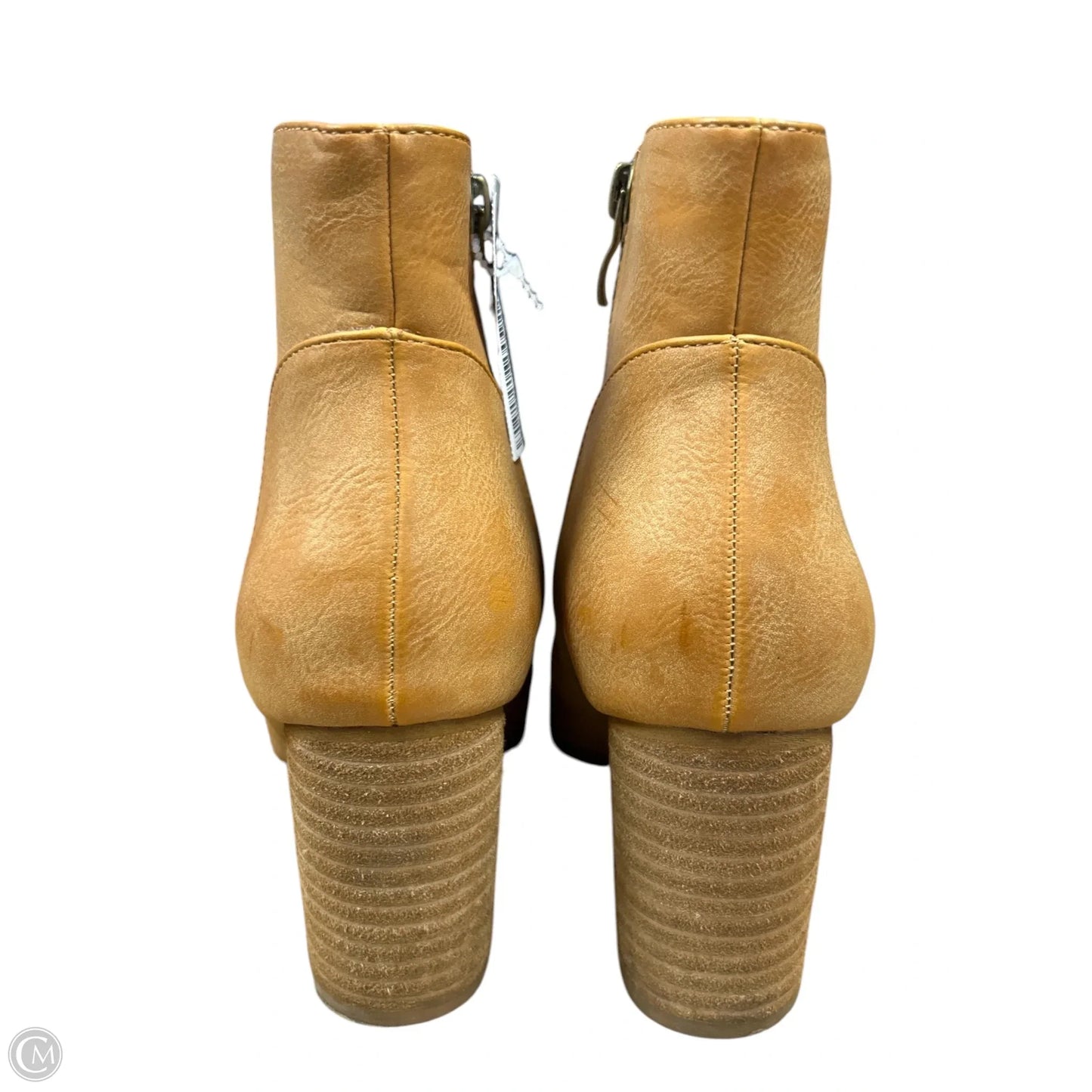 Boots Ankle Heels By Cmc In Copper, Size: 8