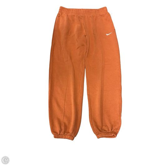 Athletic Pants By Nike In Orange, Size: M