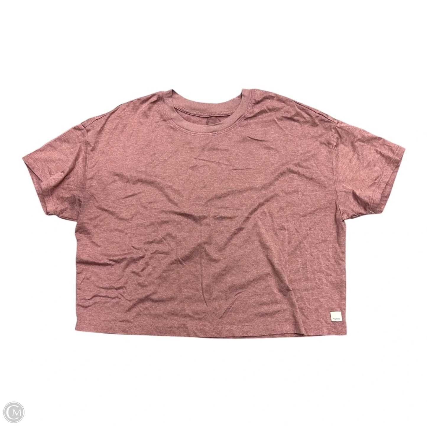 Athletic Top Short Sleeve By Vuori In Red, Size: S