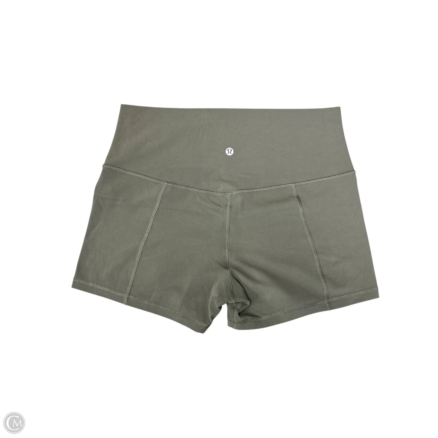 Athletic Shorts By Lululemon In Green, Size: 12