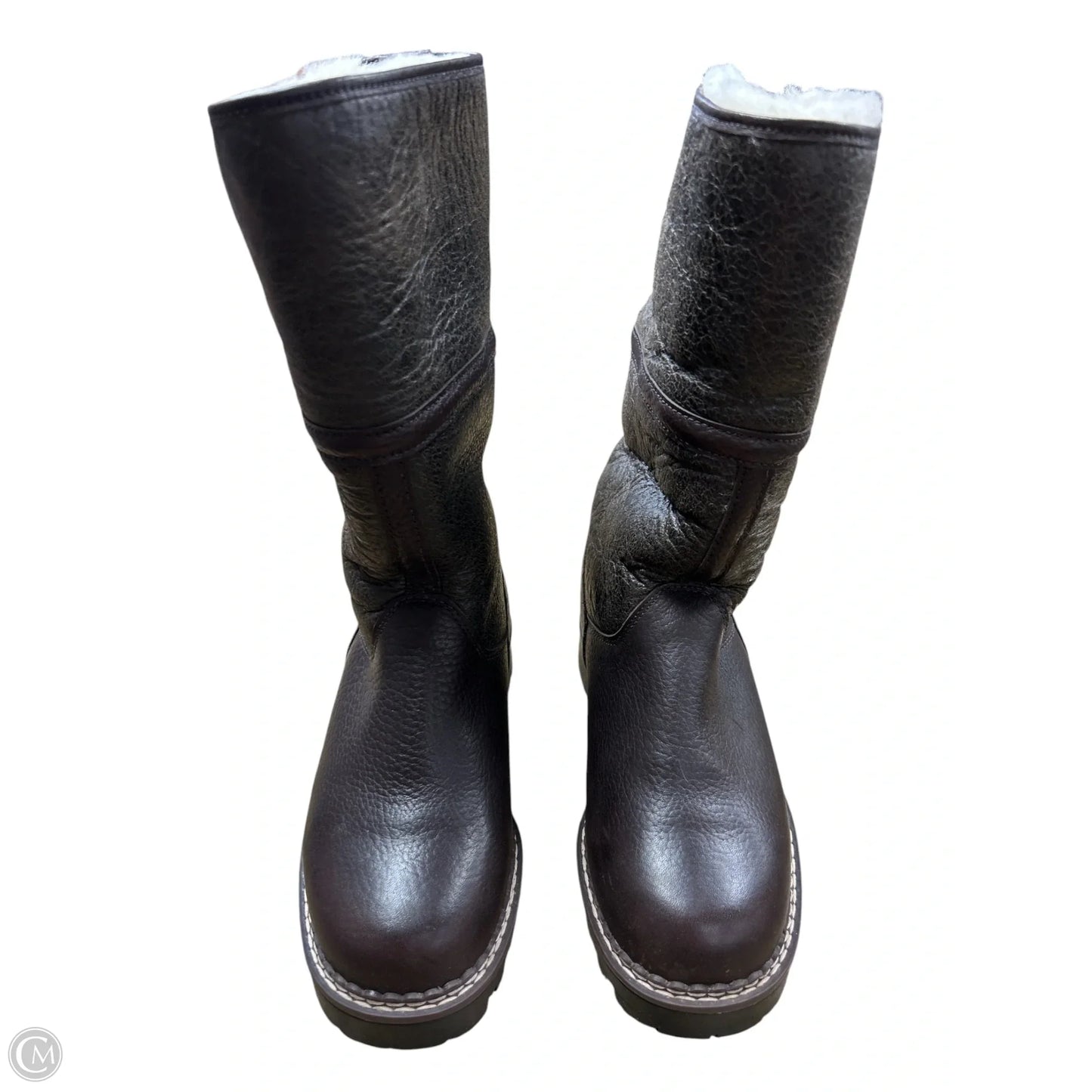 Boots Mid-calf Flats By Harley Davidson In Brown, Size: 6.5