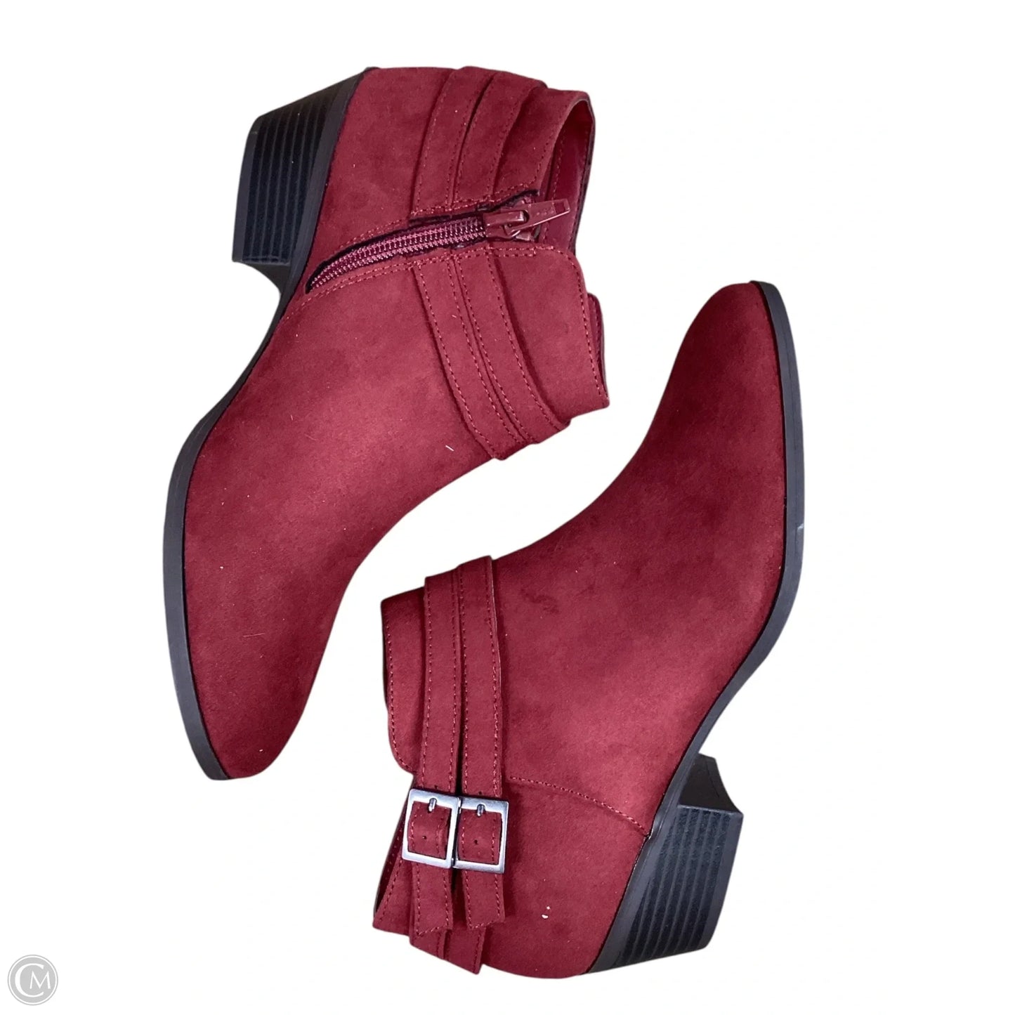 Boots Ankle Flats By Style And Company In Red, Size: 7