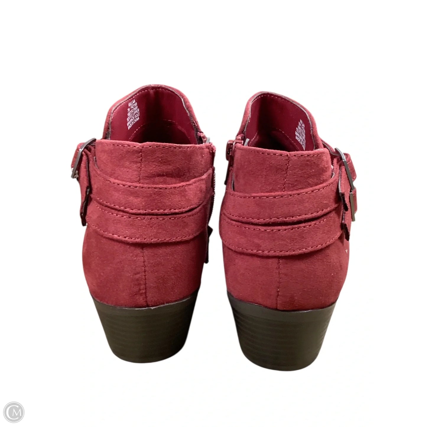 Boots Ankle Flats By Style And Company In Red, Size: 7