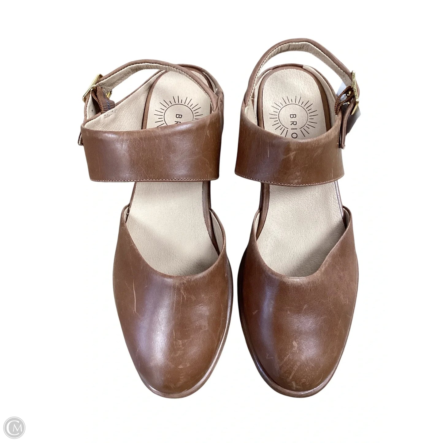 Shoes Heels Block By Cmc In Brown, Size: 8