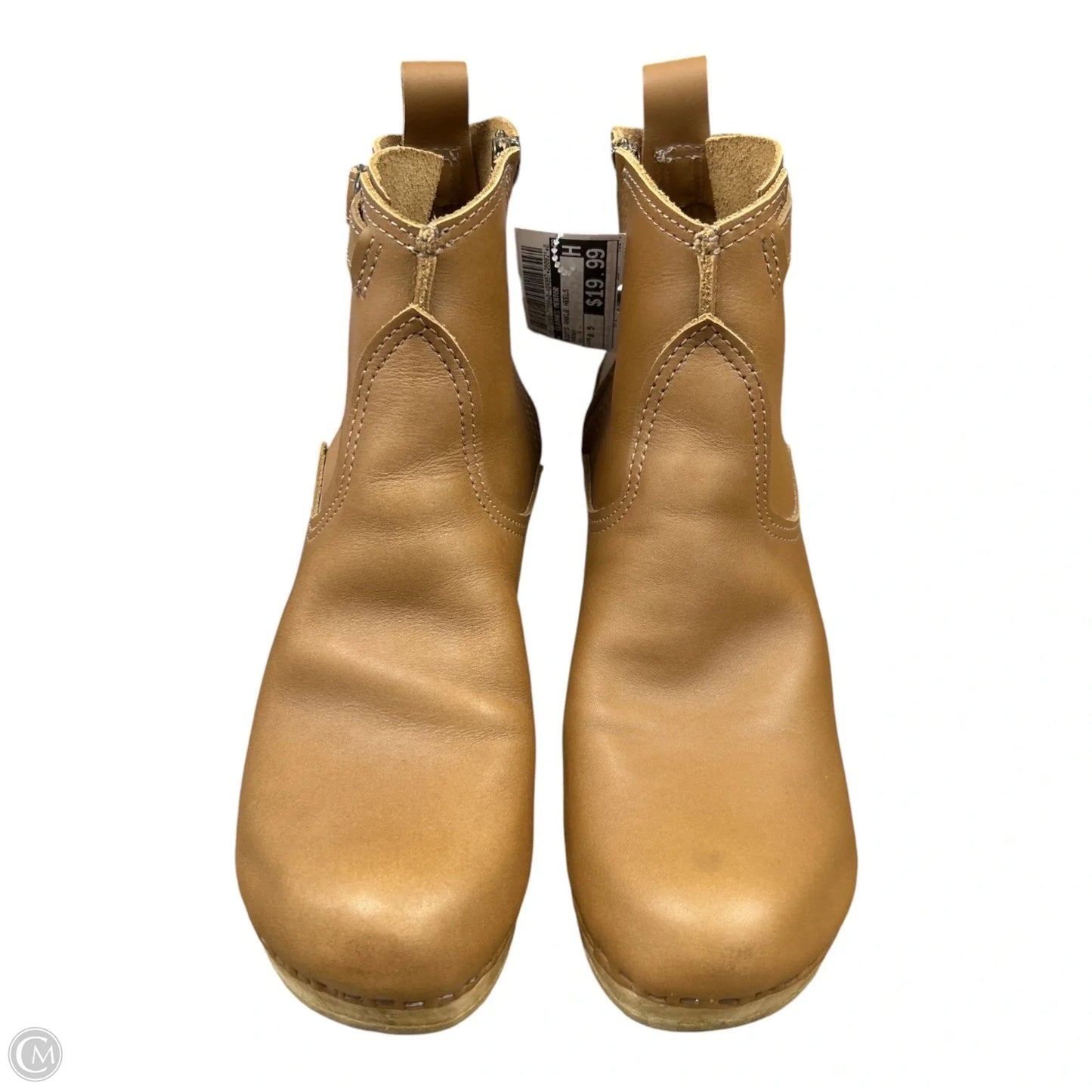 Boots Ankle Heels By Clothes Mentor In Brown, Size: 8.5