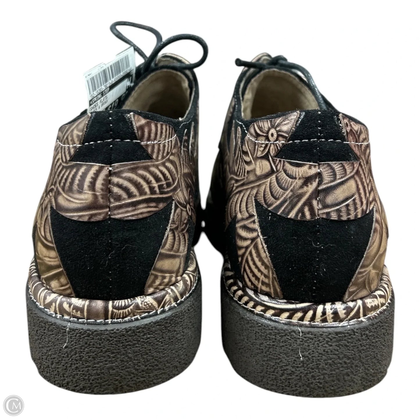 Shoes Flats By Spring Step In Black & Brown, Size: 9