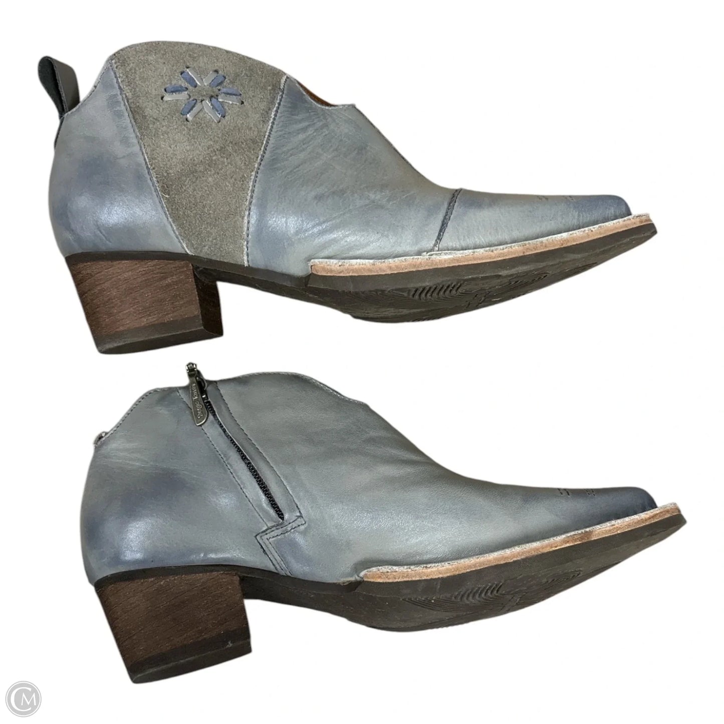 Boots Ankle Flats By Cmc In Grey, Size: 9