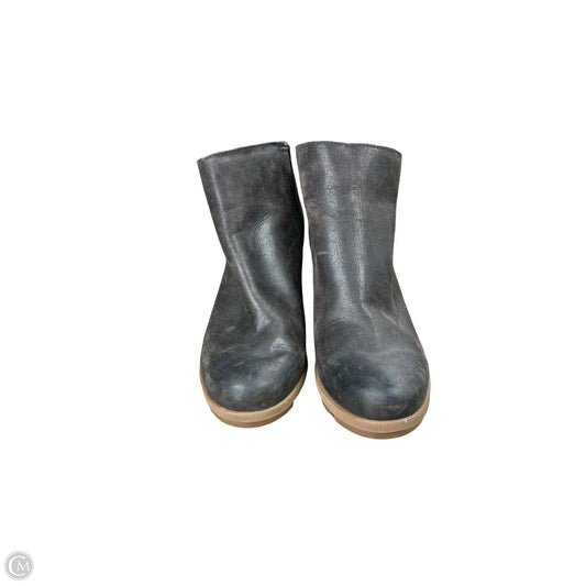 Boots Ankle Heels By Sorel In Brown, Size: 9.5