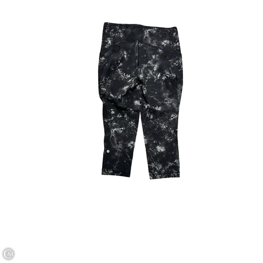 Athletic Leggings By Lululemon In Black & Grey, Size: 10