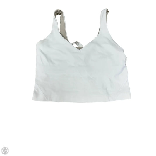 Athletic Tank Top By Lululemon In White, Size: 4
