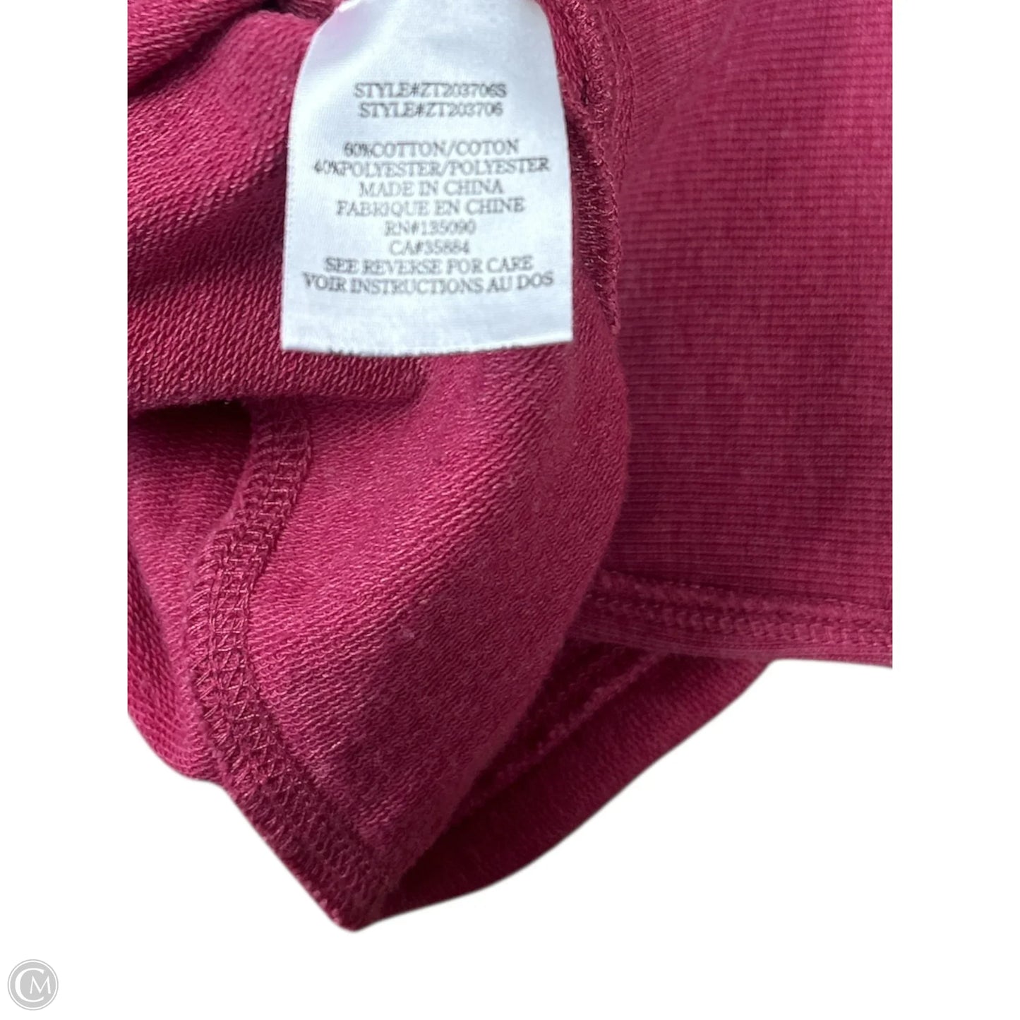 Sweatshirt Crewneck By Z Supply In Pink, Size: S