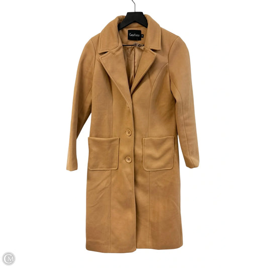 Coat Trench Coat By Cmf In Tan, Size: Xs