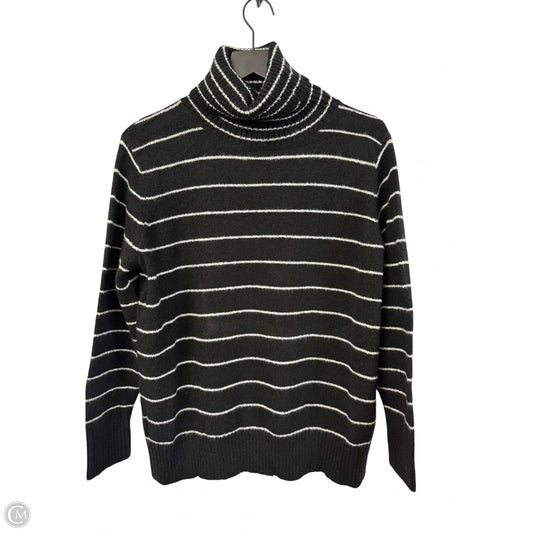 Sweater By Kensie In Black & White, Size: L