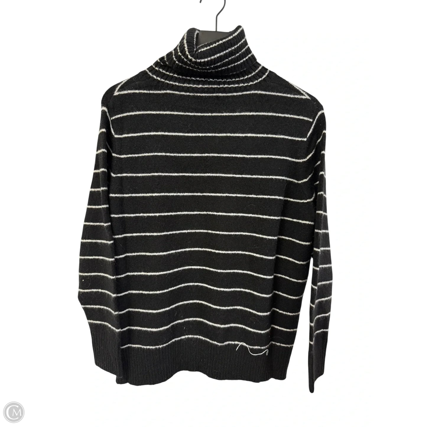 Sweater By Kensie In Black & White, Size: L
