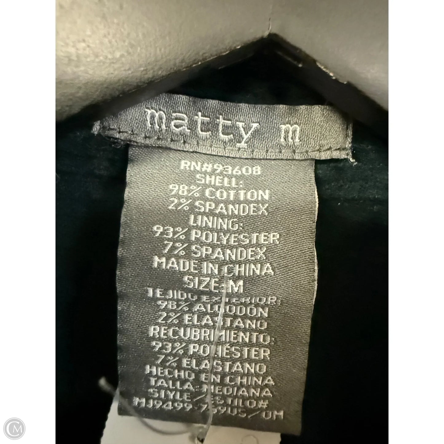 Jacket Shirt By Matty M In Green, Size: M
