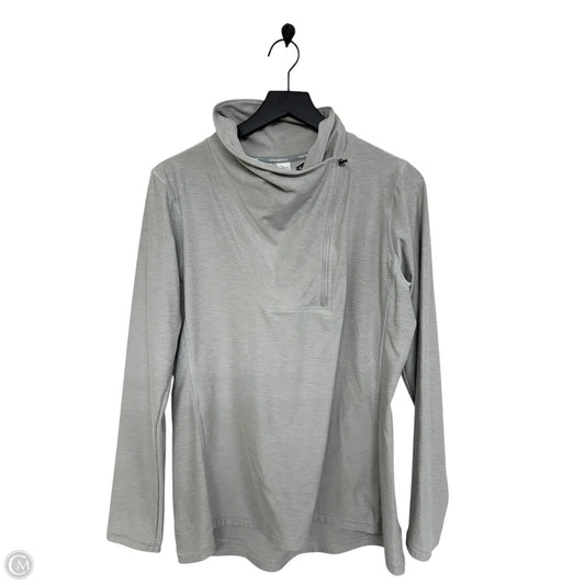 Athletic Sweatshirt Collar By New Balance In Grey, Size: L