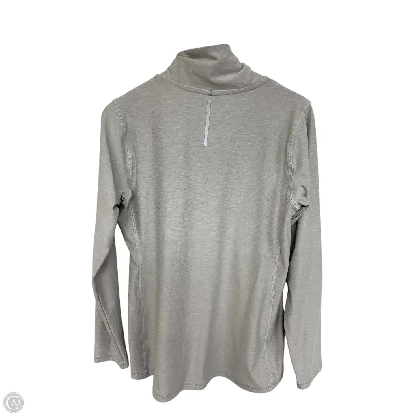 Athletic Sweatshirt Collar By New Balance In Grey, Size: L