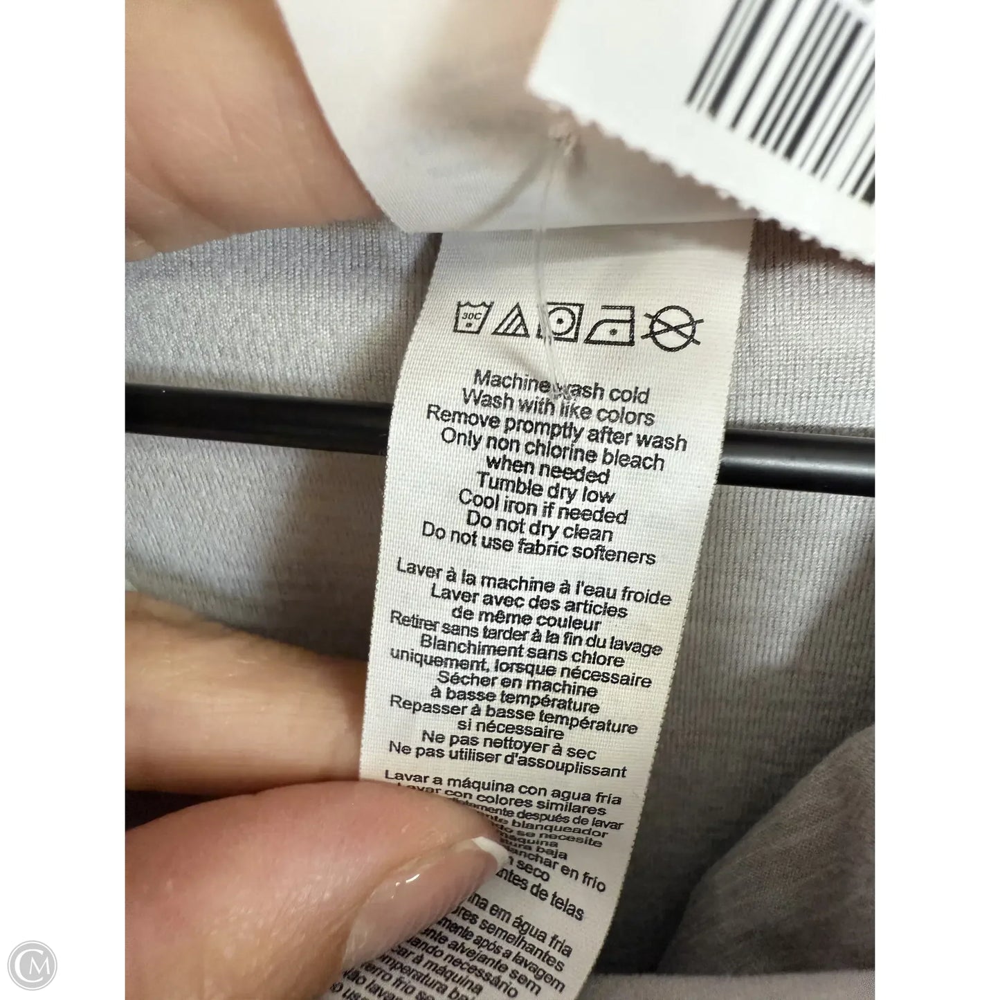 Athletic Sweatshirt Collar By New Balance In Grey, Size: L