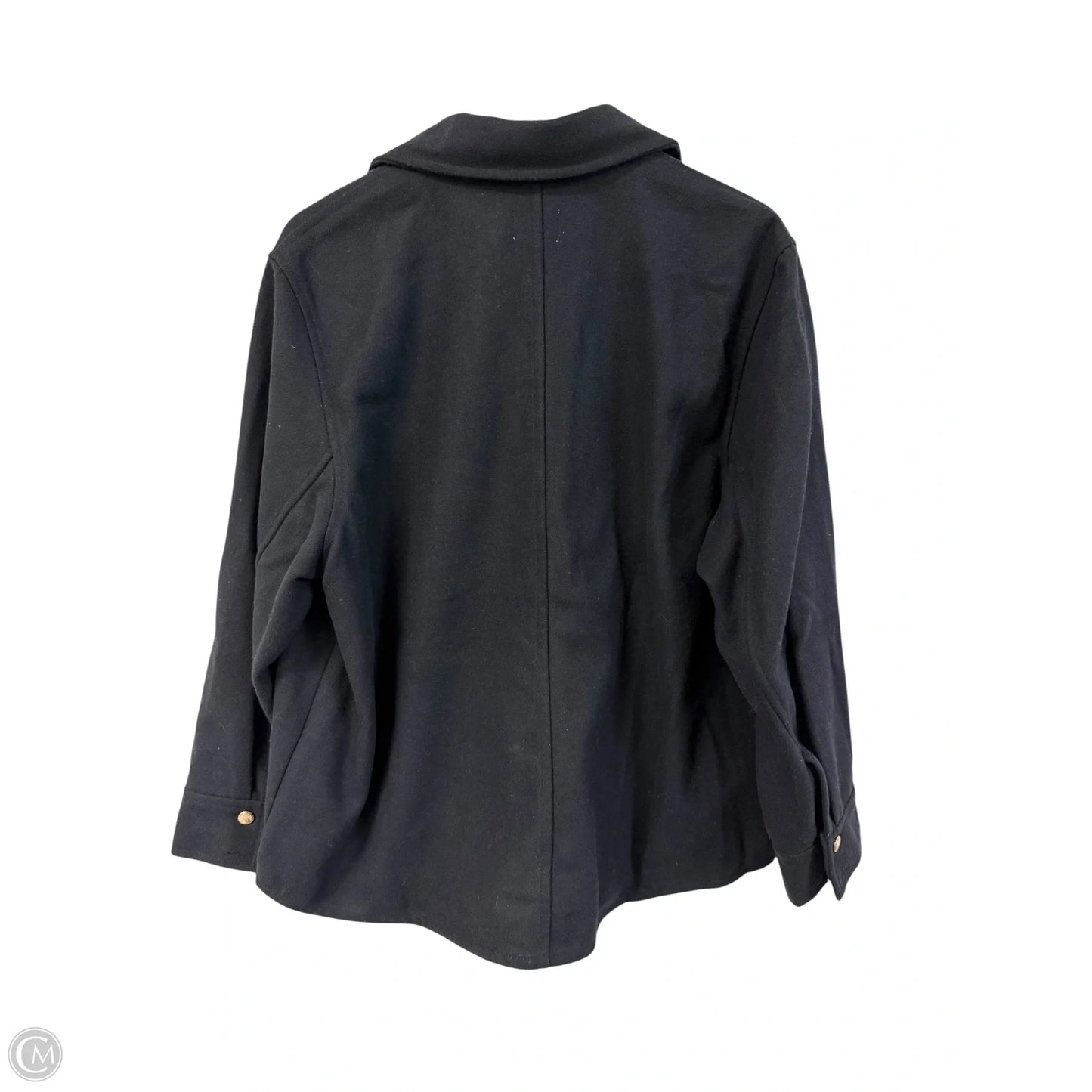 Jacket Shirt By H&m In Navy, Size: L