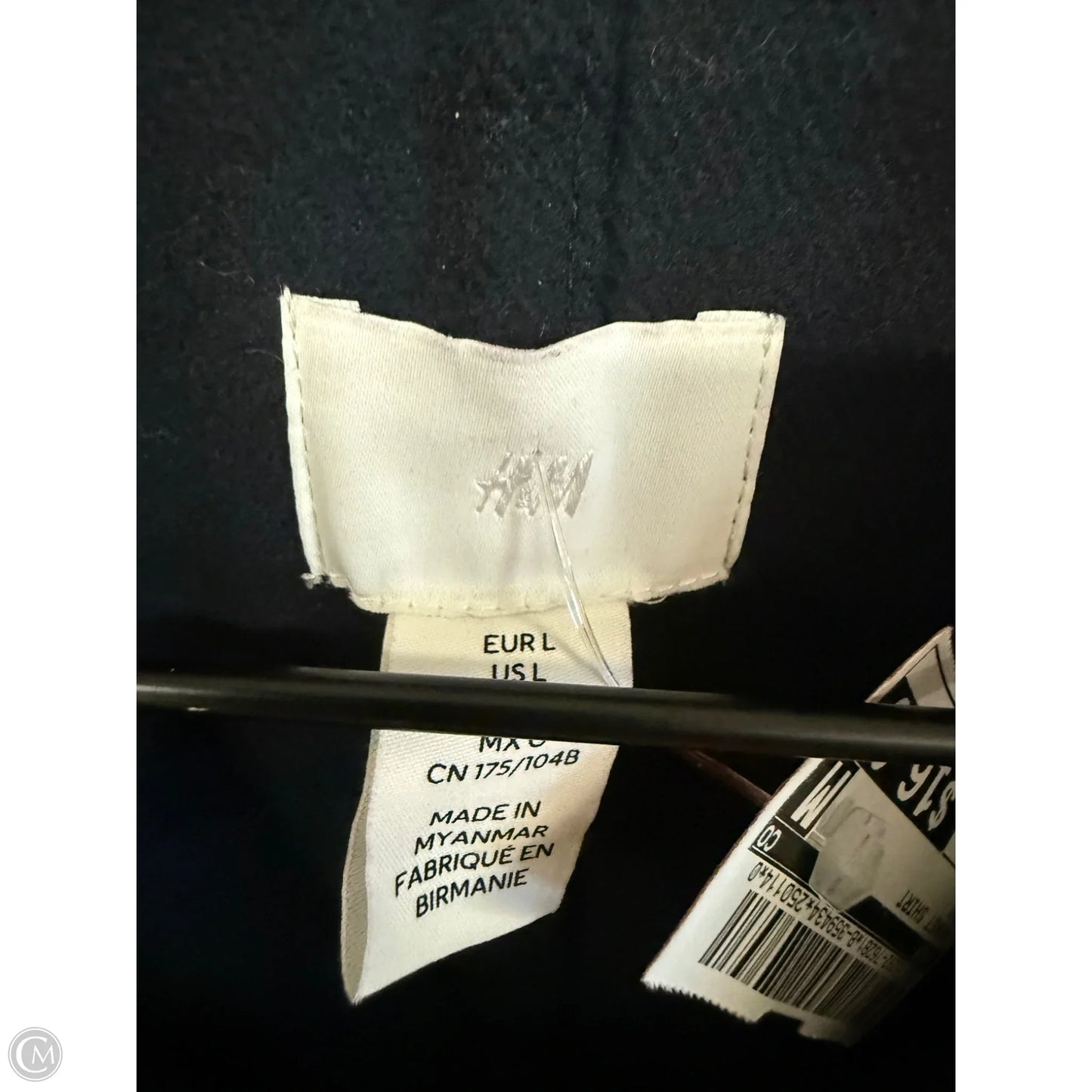 Jacket Shirt By H&m In Navy, Size: L