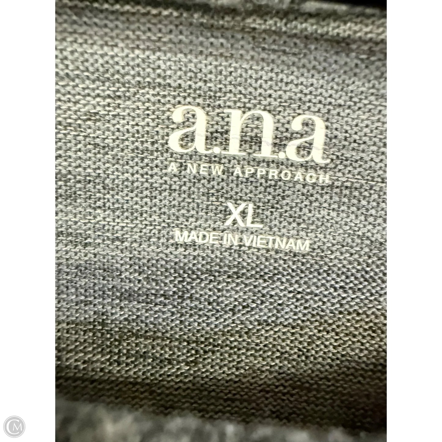 Top Long Sleeve Basic By Ana In Grey, Size: Xl
