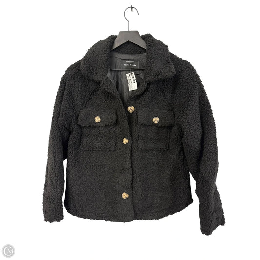 Jacket Shirt By Haute Monde In Black, Size: S