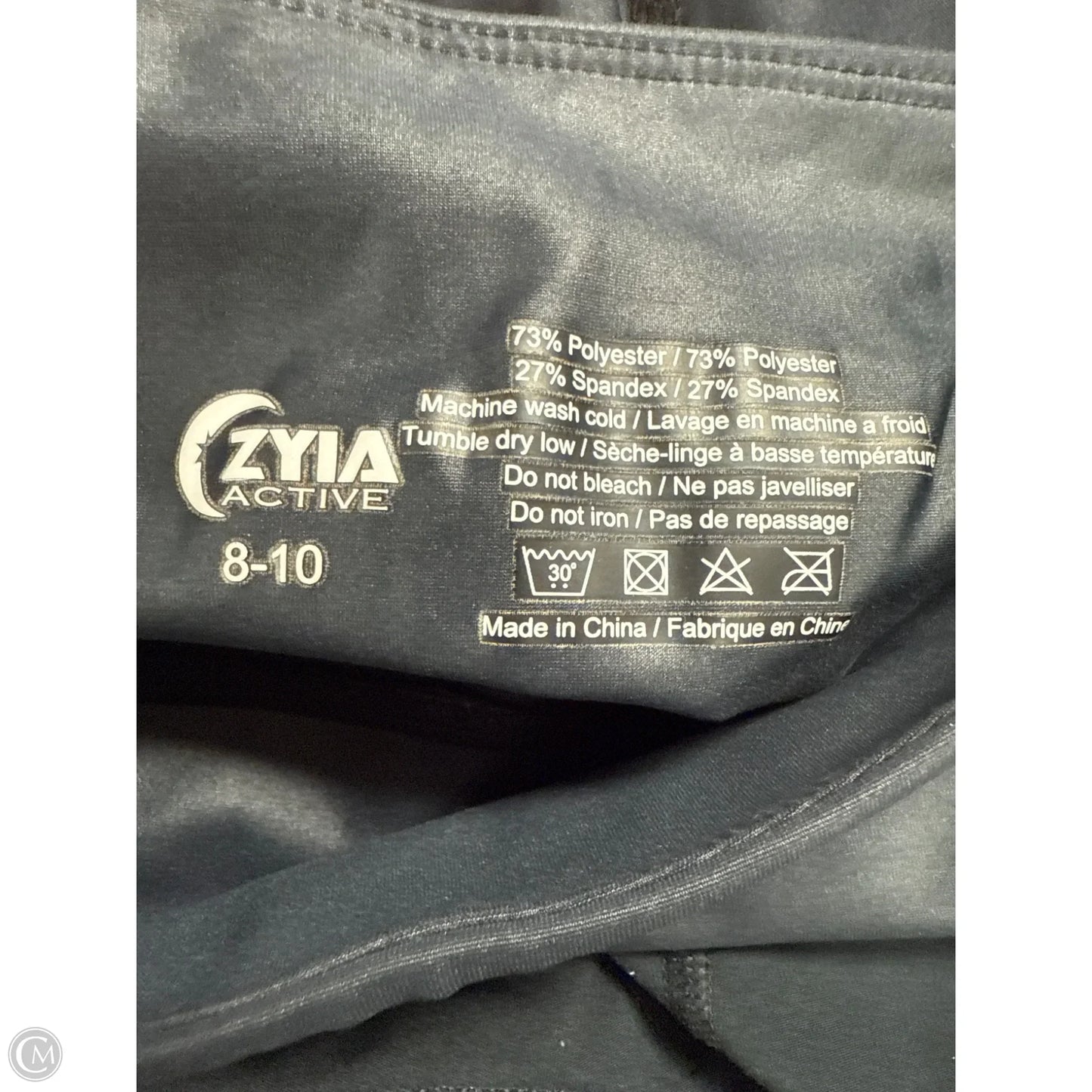 Athletic Leggings By Zyia In Black, Size: M