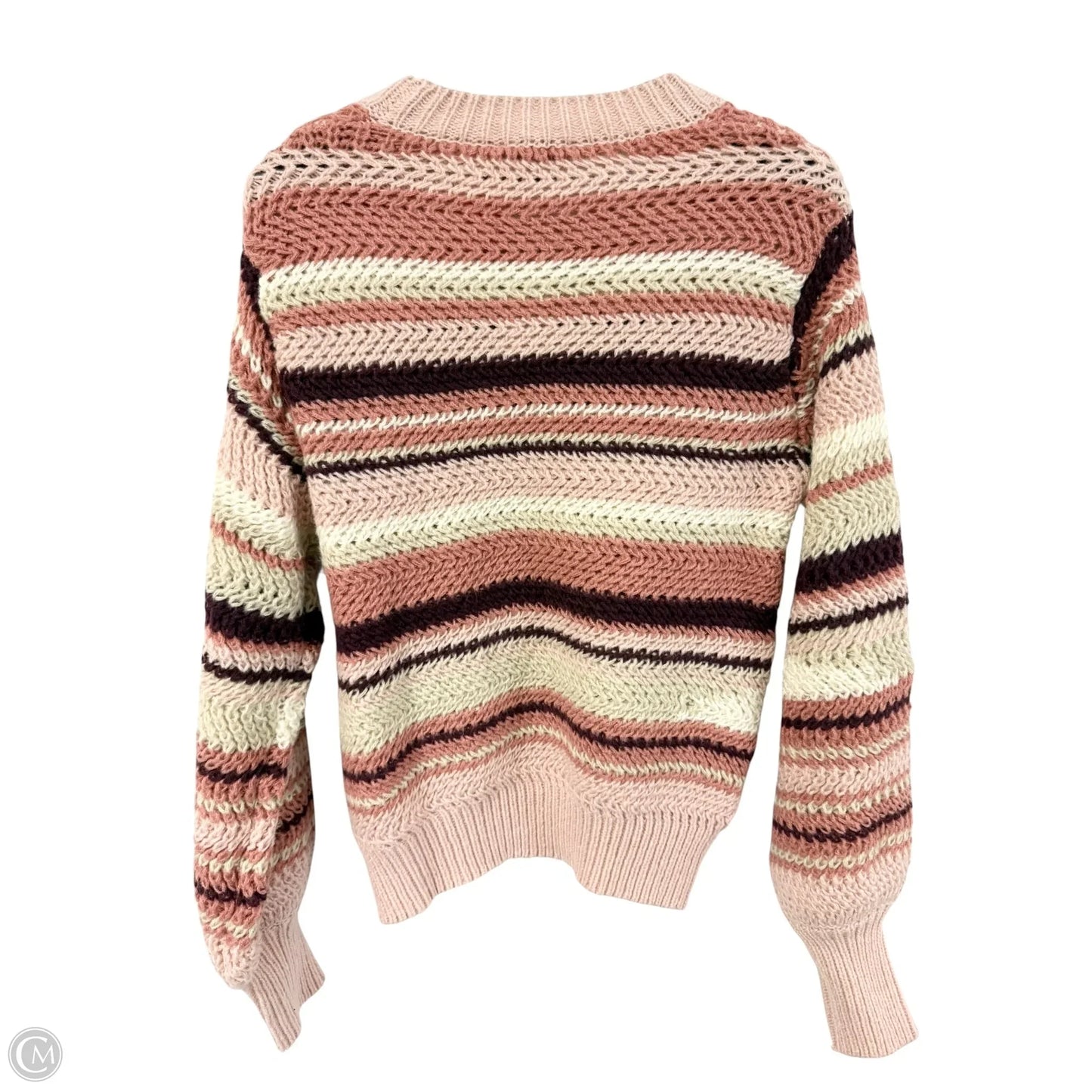 Sweater By Z Supply In Pink & Purple, Size: L