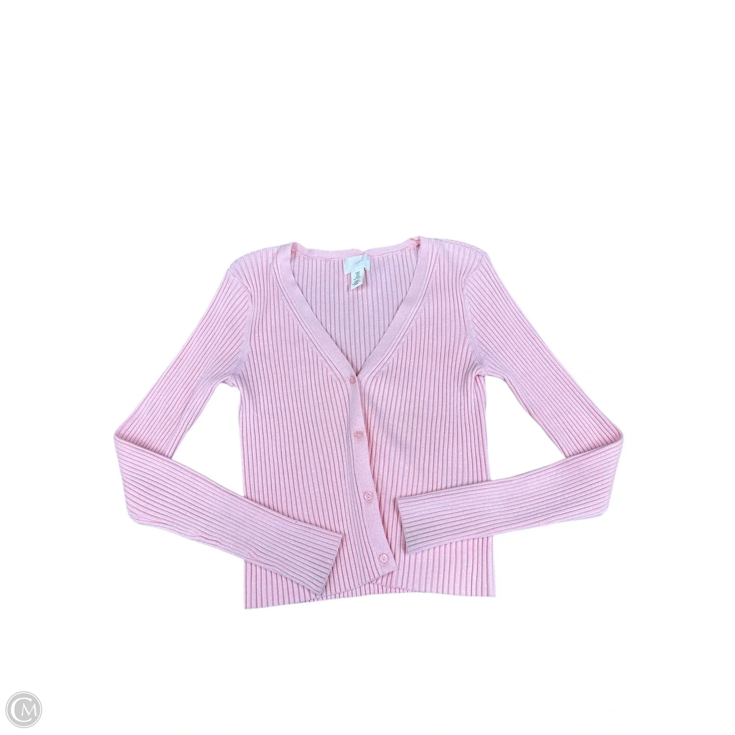 Top Long Sleeve By H&m In Pink, Size: M