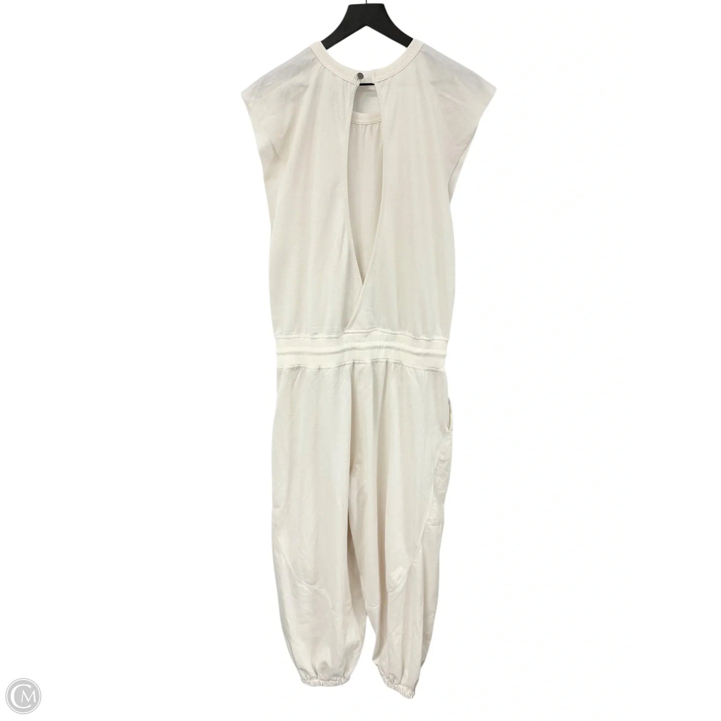 Jumpsuit By Clothes Mentor In Cream, Size: L