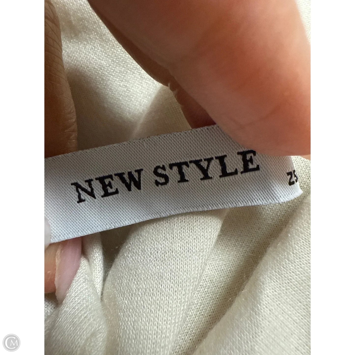 Jumpsuit By Clothes Mentor In Cream, Size: L