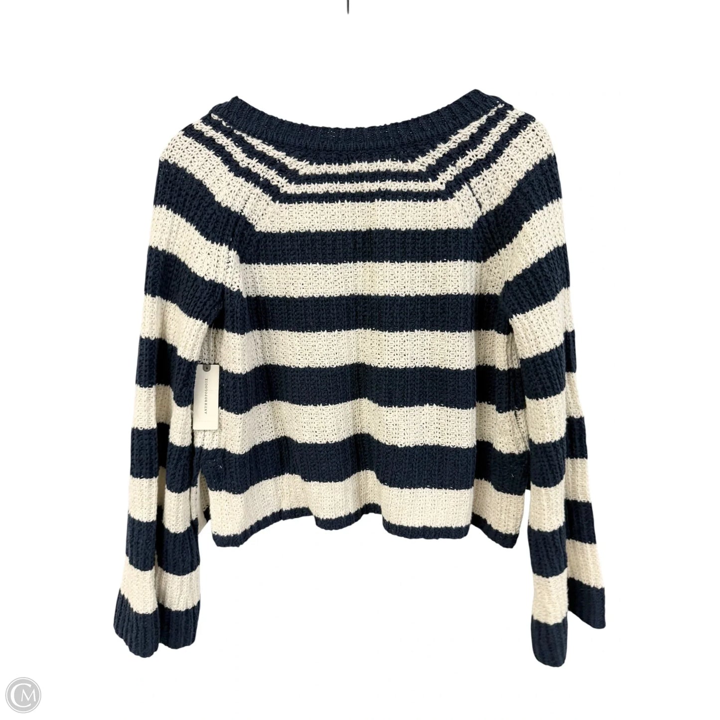 Sweater By Pilcro In Blue & White, Size: M