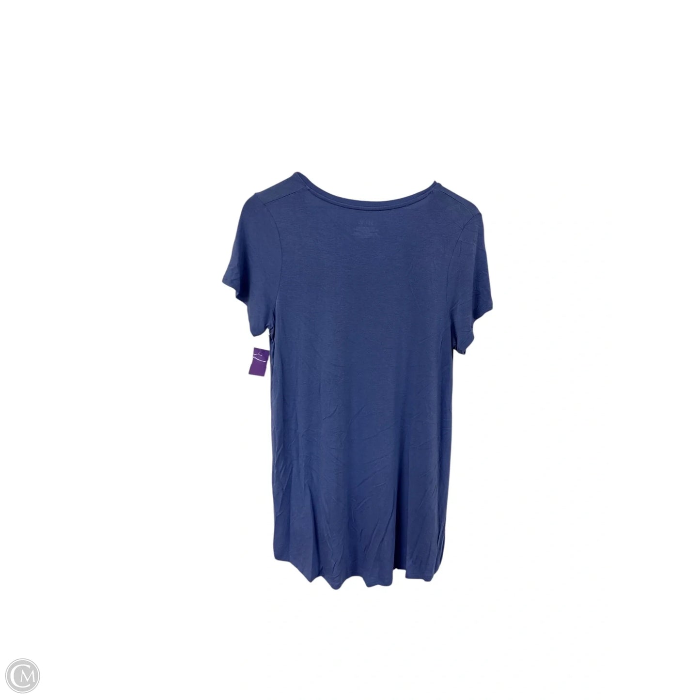 Top Short Sleeve Basic By Hue In Blue, Size: L
