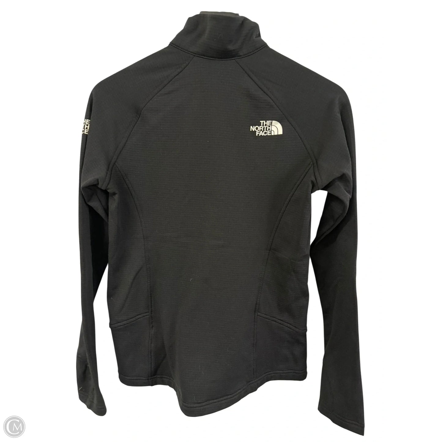 Athletic Top Long Sleeve Collar By The North Face In Black, Size: S