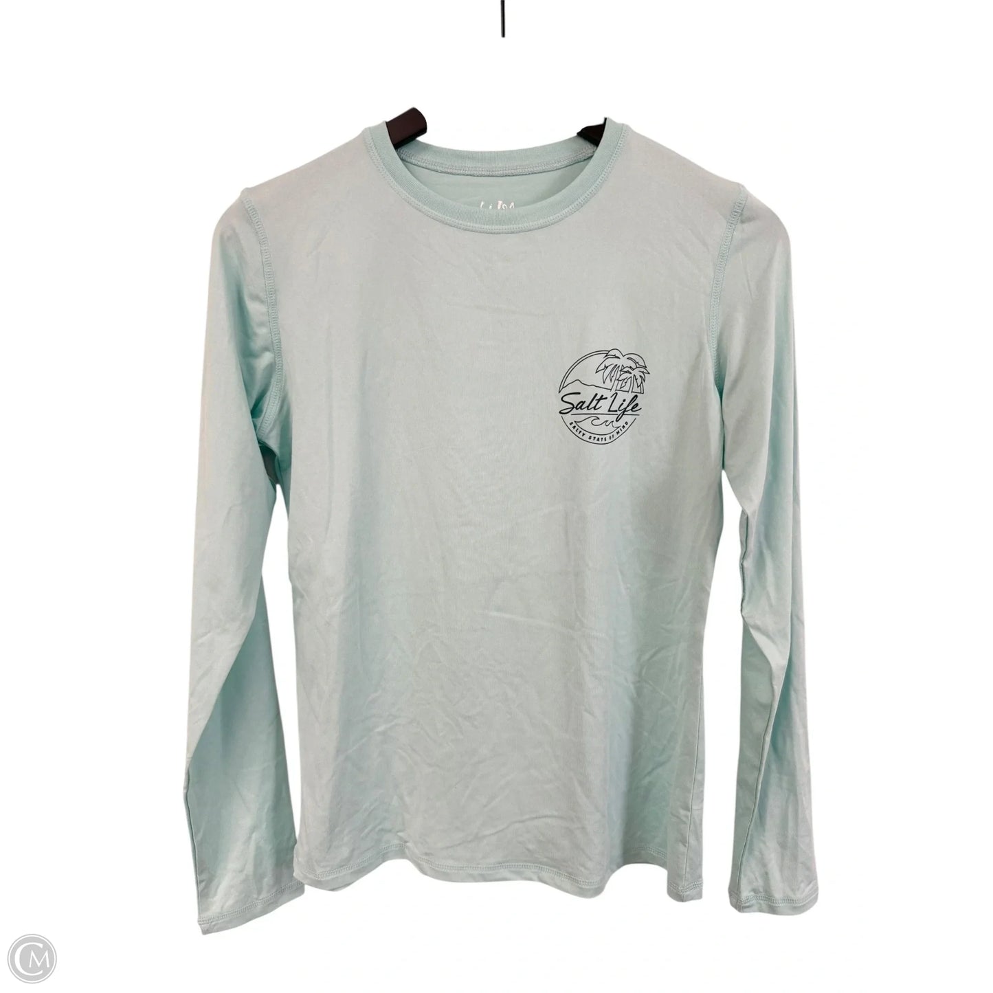 Athletic Top Long Sleeve Crewneck By Cmc In Blue, Size: S