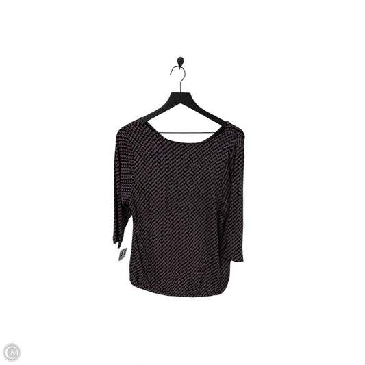 Top Short Sleeve By Lascana In Black & Red, Size: S