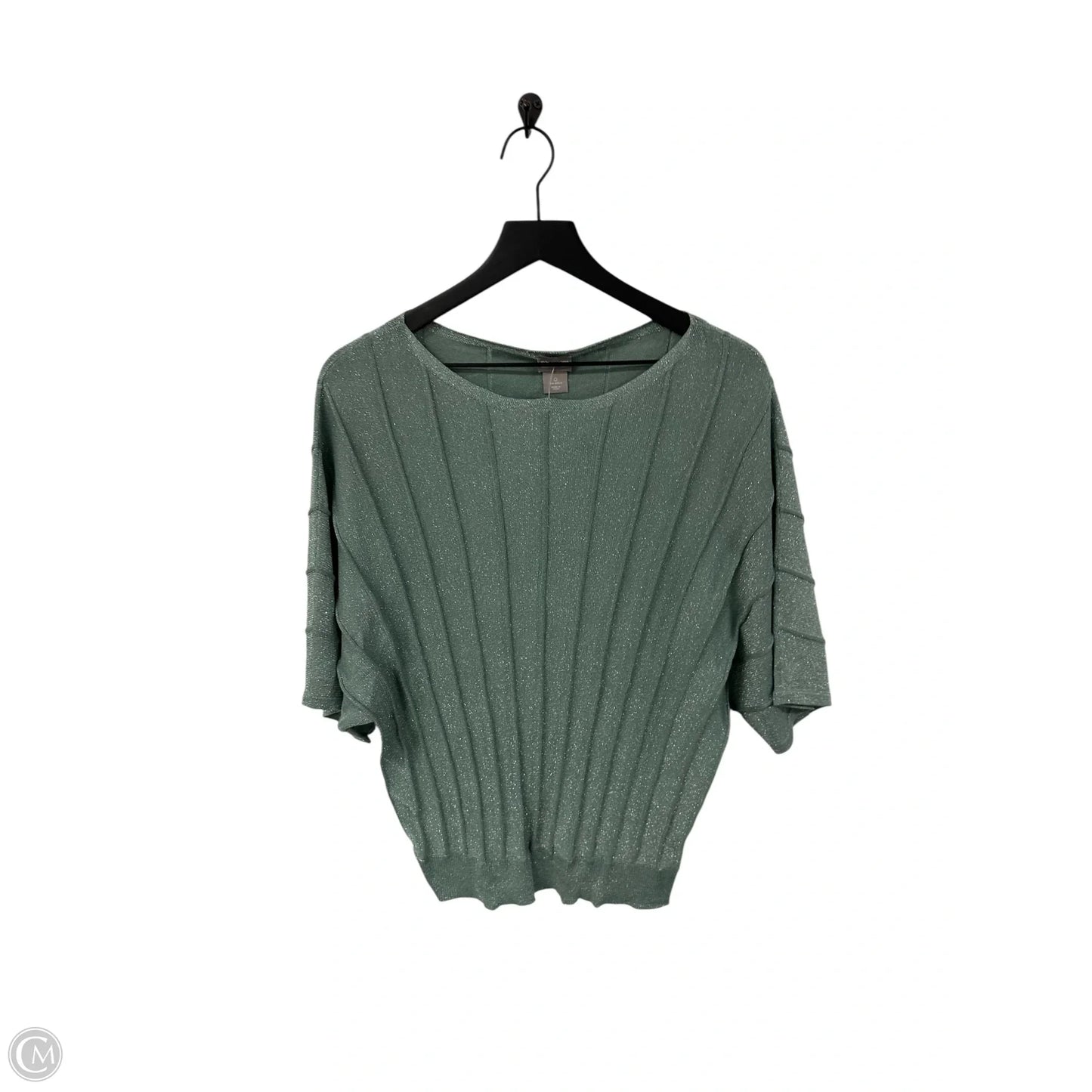 Top Short Sleeve By Chicos In Green, Size: S