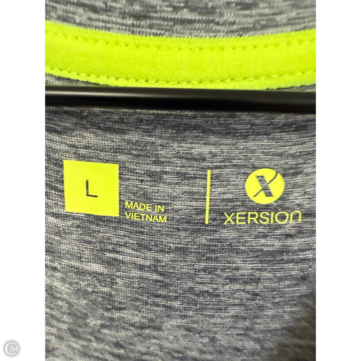 Athletic Top Short Sleeve By Xersion In Grey, Size: L