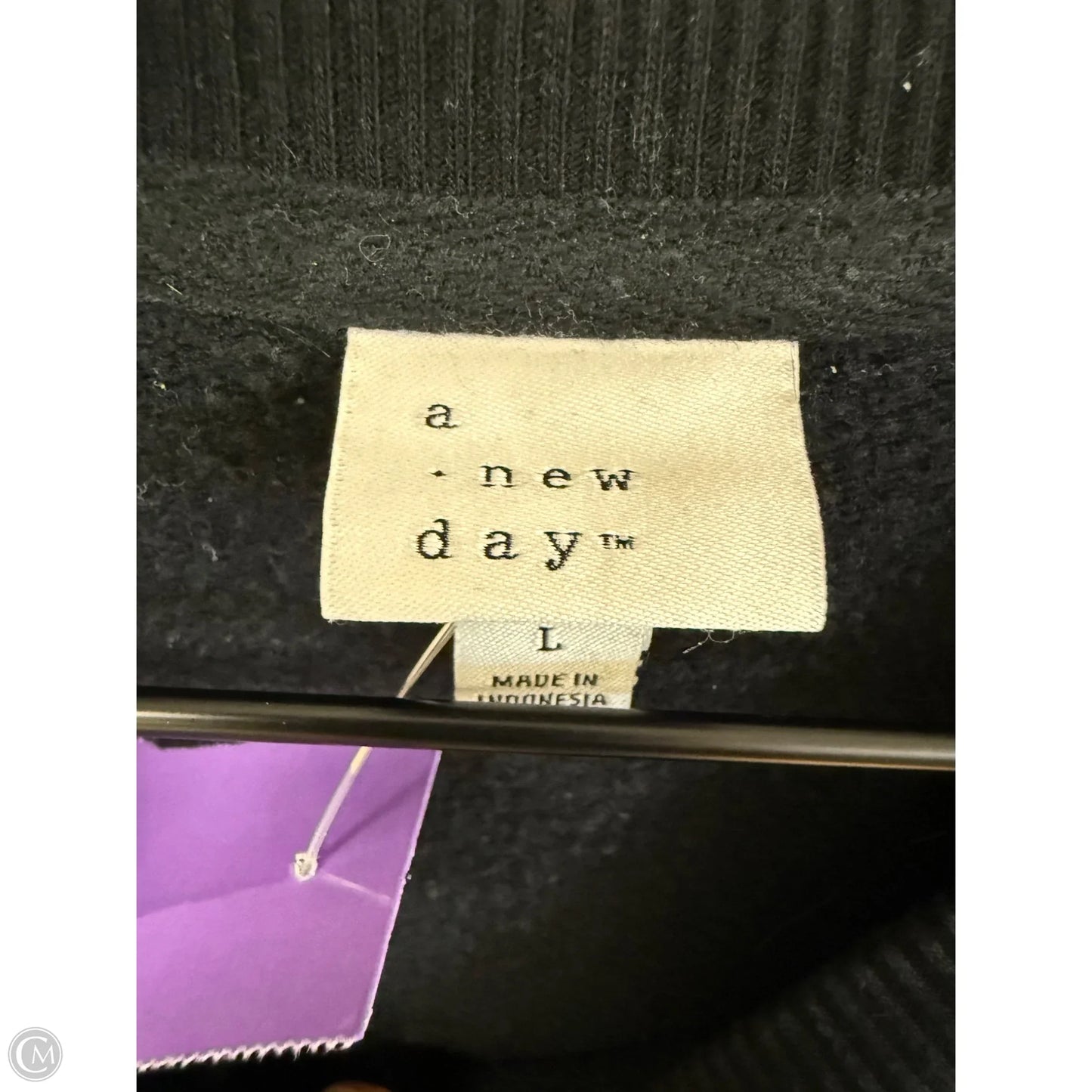 Sweatshirt Crewneck By A New Day In Black, Size: L