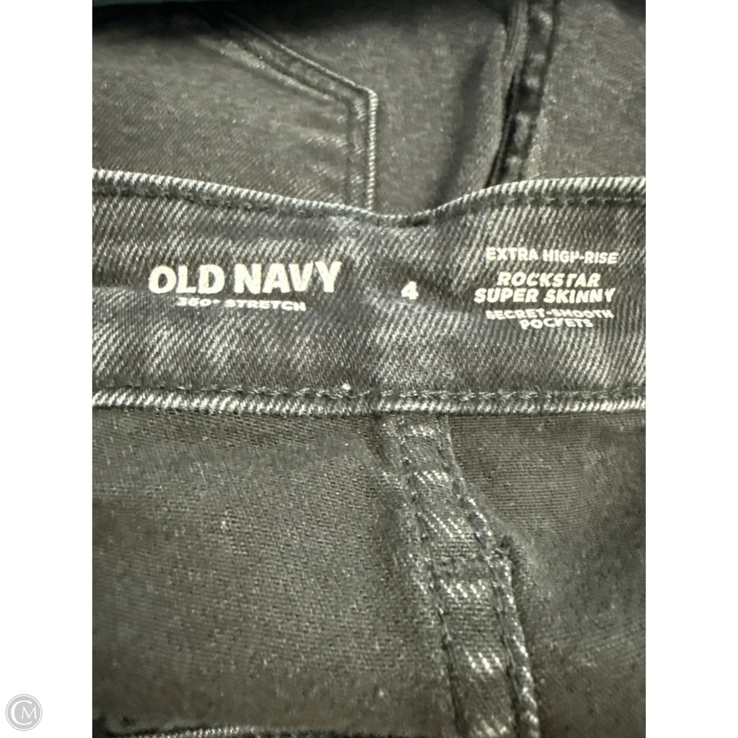 Jeans Skinny By Old Navy In Black Denim, Size: 4