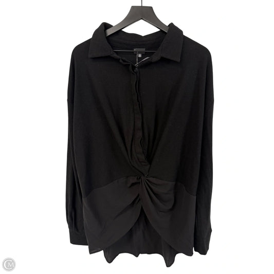 Blouse Long Sleeve By Buckle Black In Black, Size: Xl