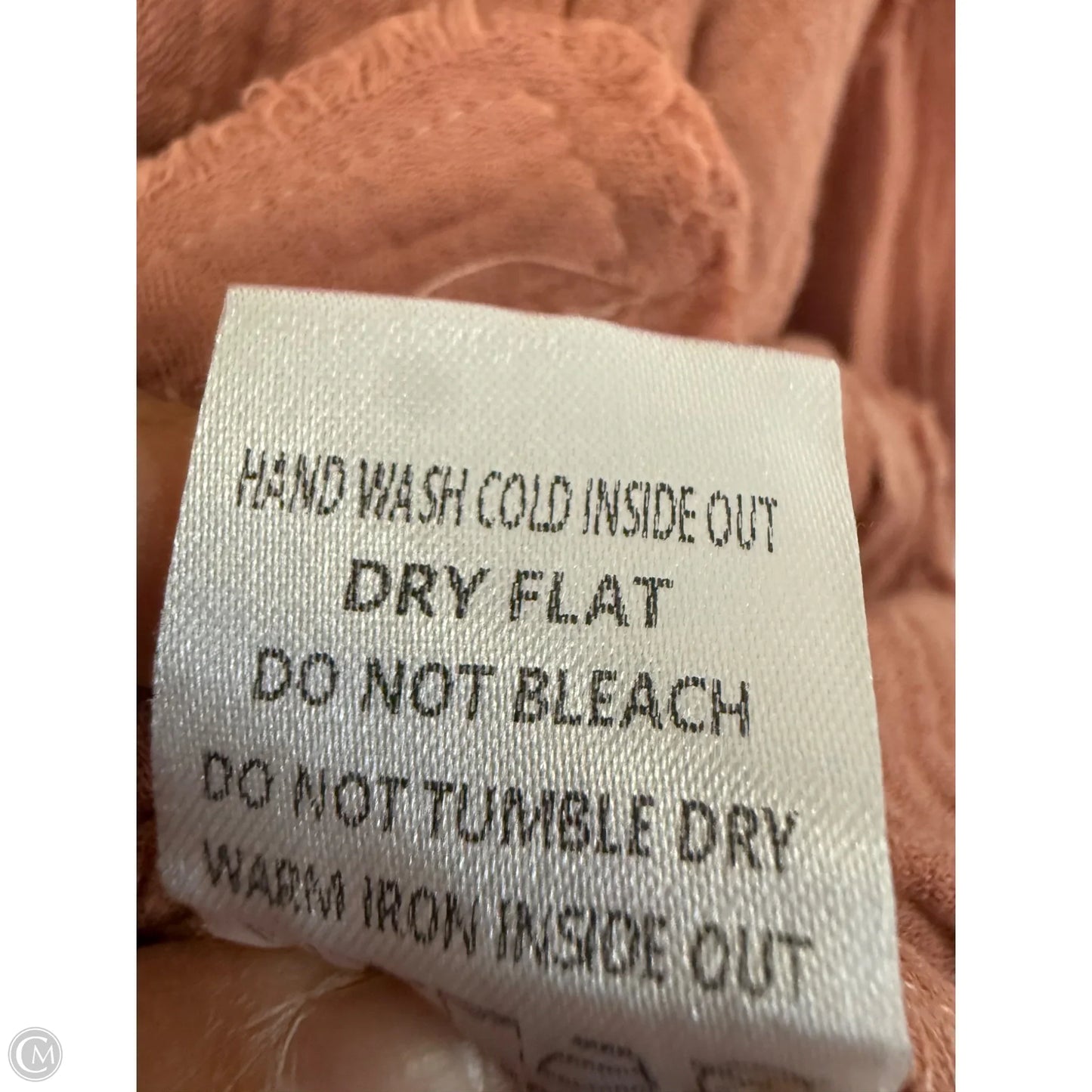 Blouse Long Sleeve By Pink Lily In Orange, Size: M