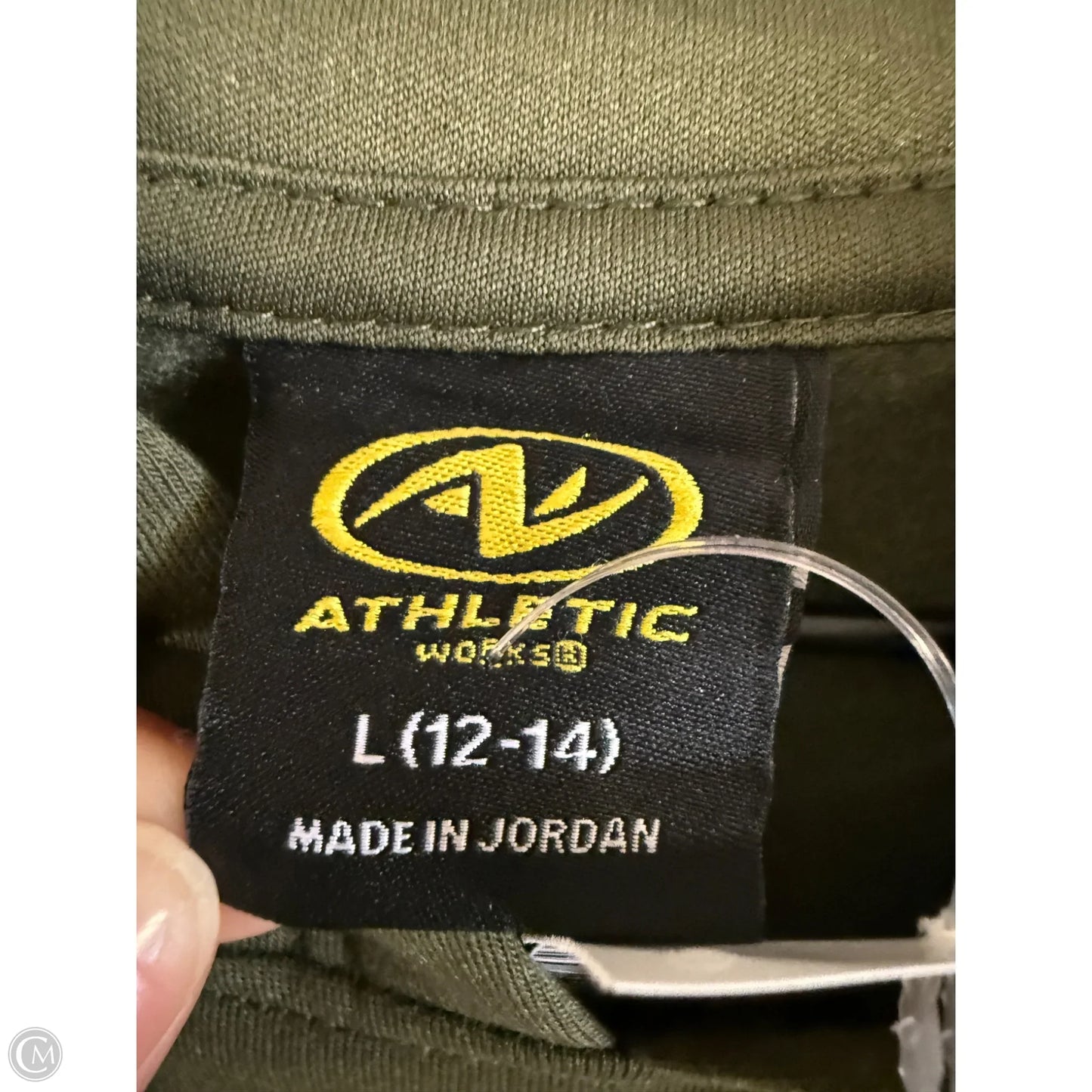 Sweatshirt Hoodie By Athletic Works In Green, Size: L