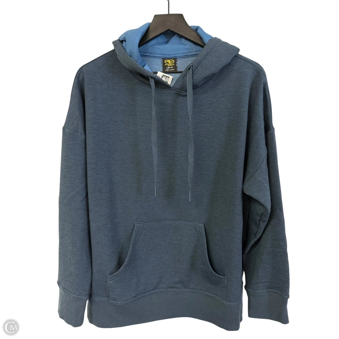 Sweatshirt Hoodie By Athletic Works In Navy, Size: L