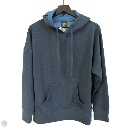 Sweatshirt Hoodie By Athletic Works In Navy, Size: L
