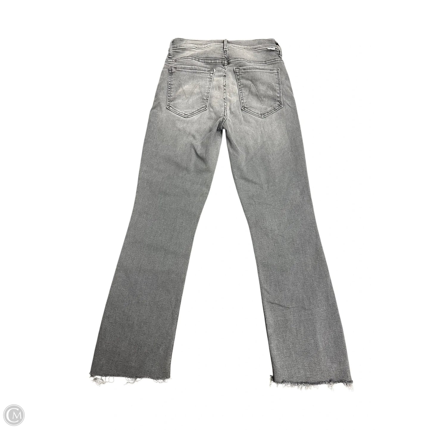 Jeans Cropped By Mother Jeans In Grey Denim, Size: 2