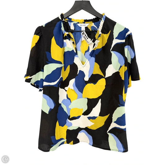 Top Short Sleeve By Nine West In Multi-colored, Size: Xl